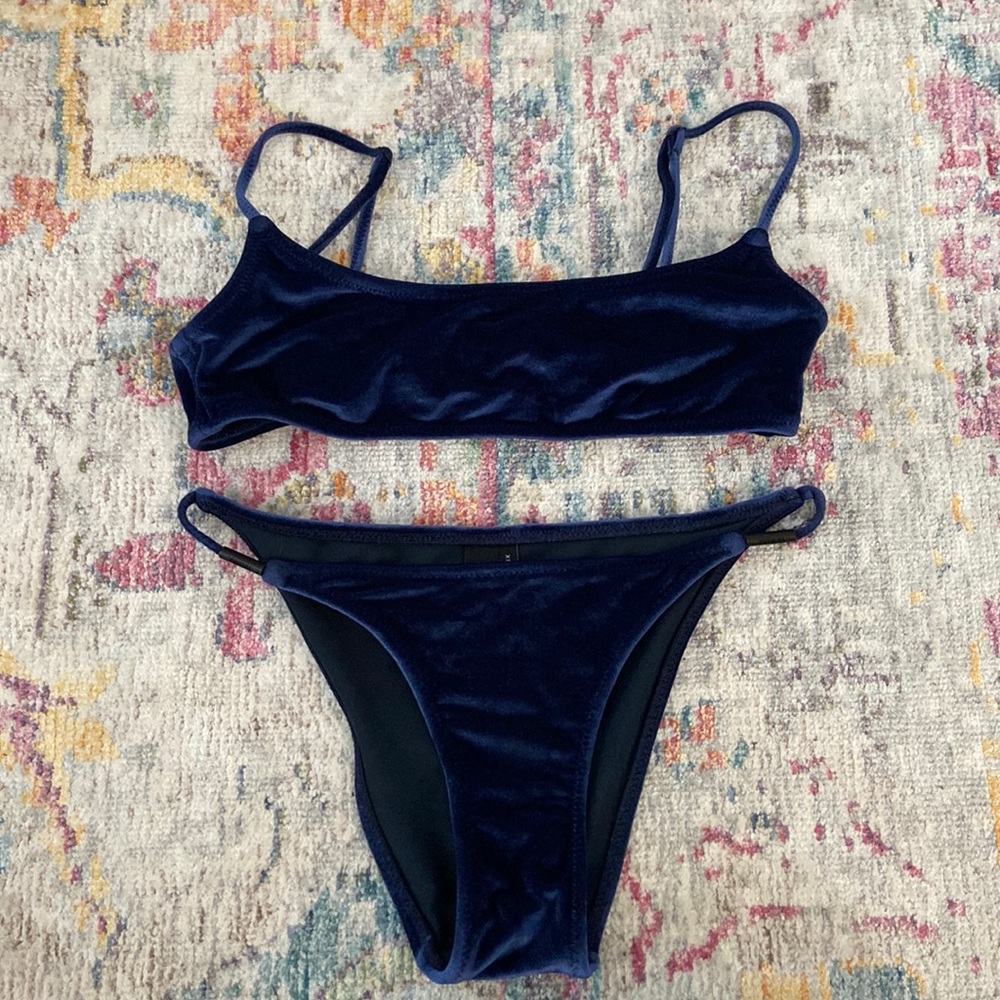 Triangl Navy Velvet Bikini